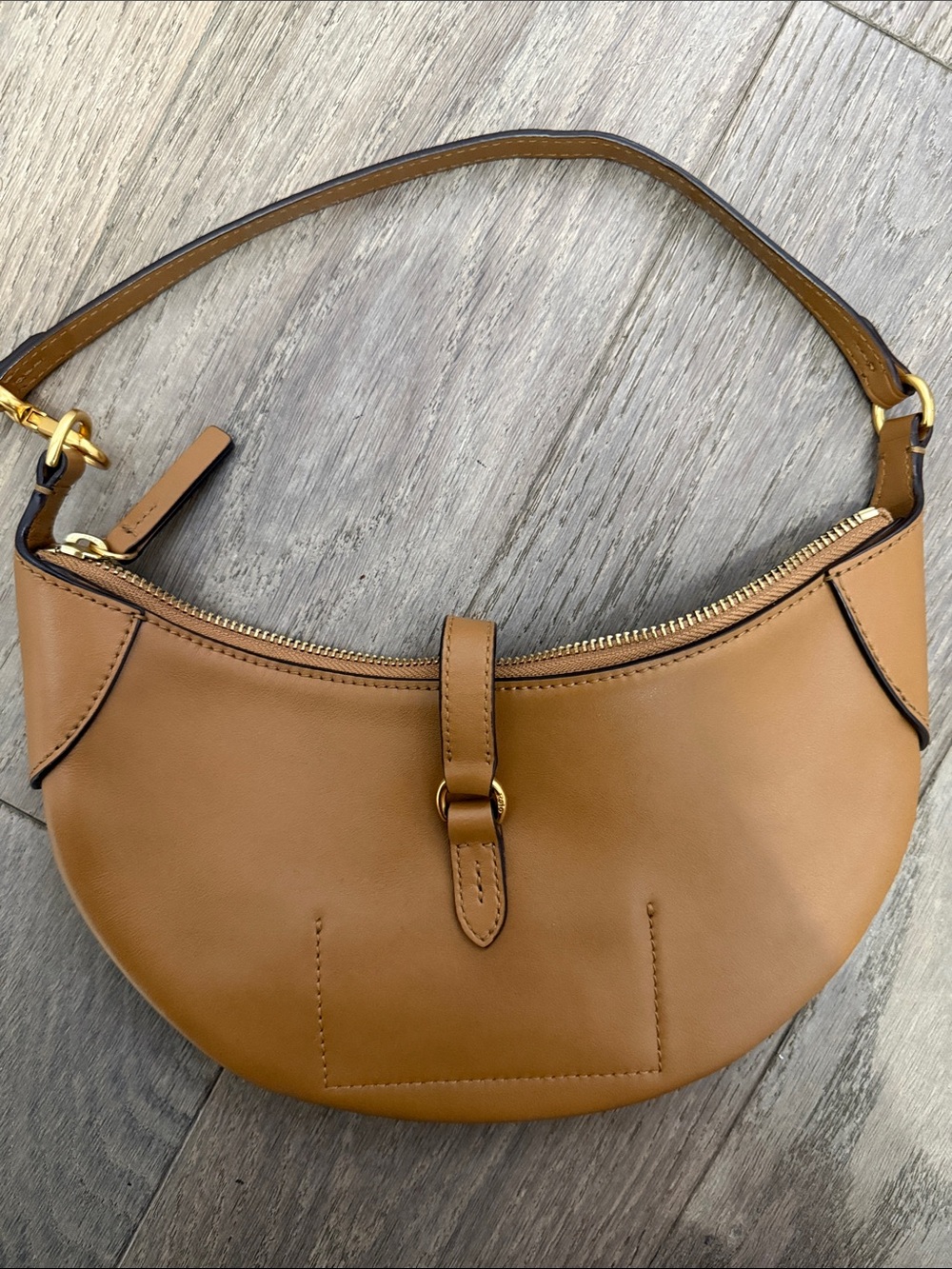 Ralph Lauren Tan Leather Shoulder Bag - Picture 6 of 8
